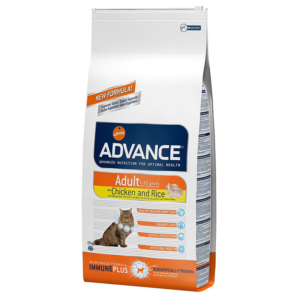 Zooplus Advance sensitive kattenvoer + gratis kattenbed! -  adult chicken (15 kg) aanbieding