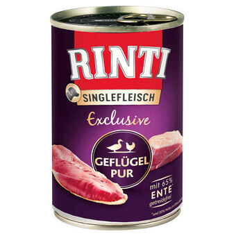 Zooplus Rinti sensible 6 x 400 g - gevogelte aanbieding