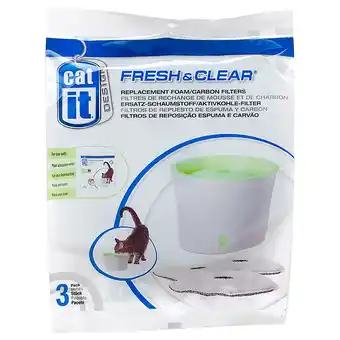 Zooplus - vervangfilter 3 stuks - catit design fresh & clear drinkfontein 3 l aanbieding