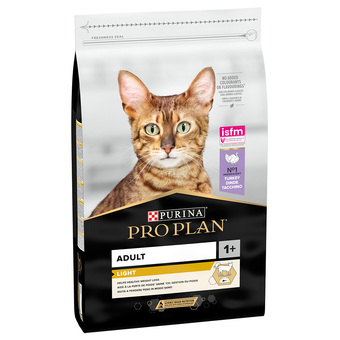 Zooplus 10kg light adult optilight rijk aan kalkoen pro plan kattenvoer aanbieding