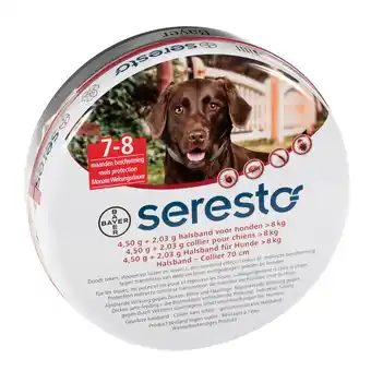 Zooplus Nu 10% korting! seresto vlooien halsband voor honden - voor honden > 8 kg (halsband 70 cm) aanbieding