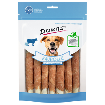 Zooplus Dokas kauwrollen - kalkoenfilet 190 g aanbieding