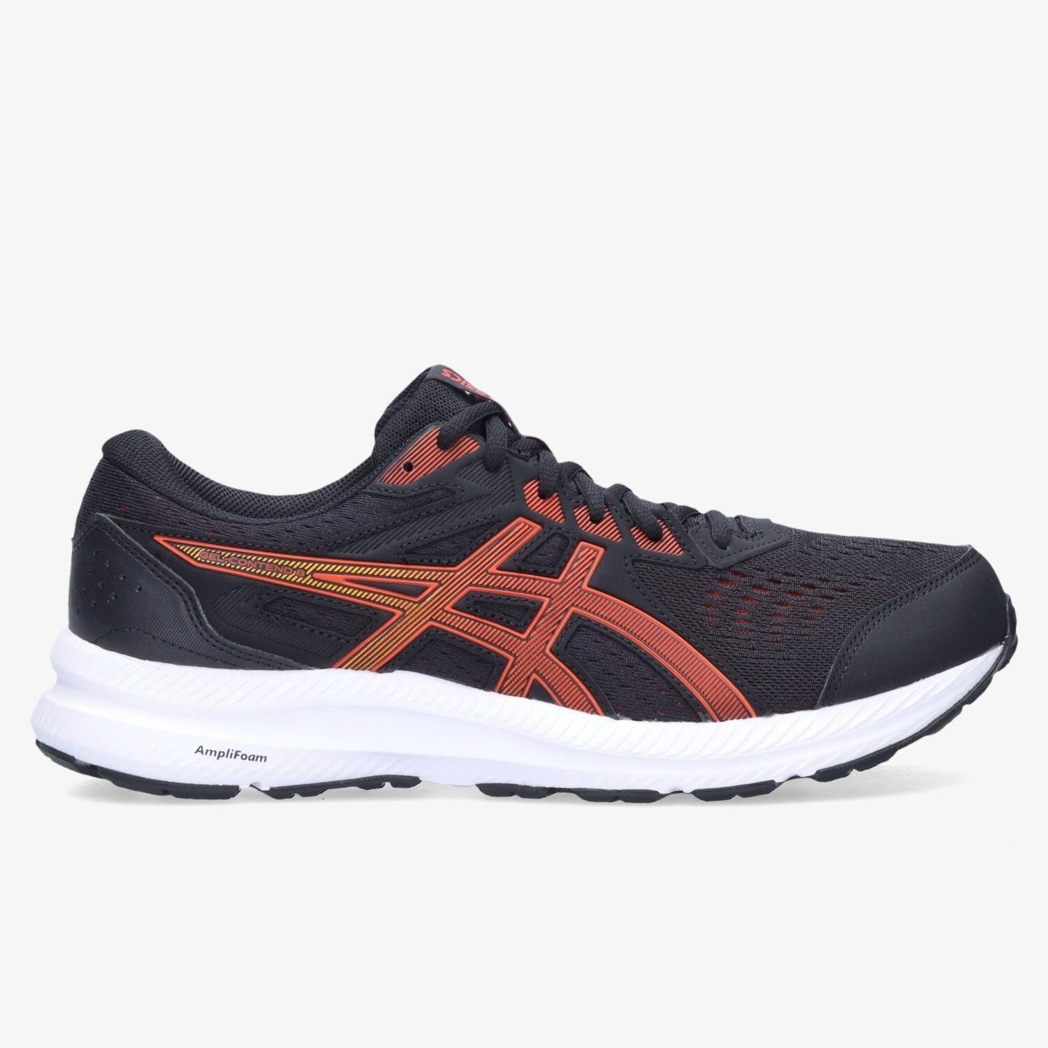 Perry Sport Asics asics gel-contend 8 hardloopschoenen zwart/oranje heren aanbieding