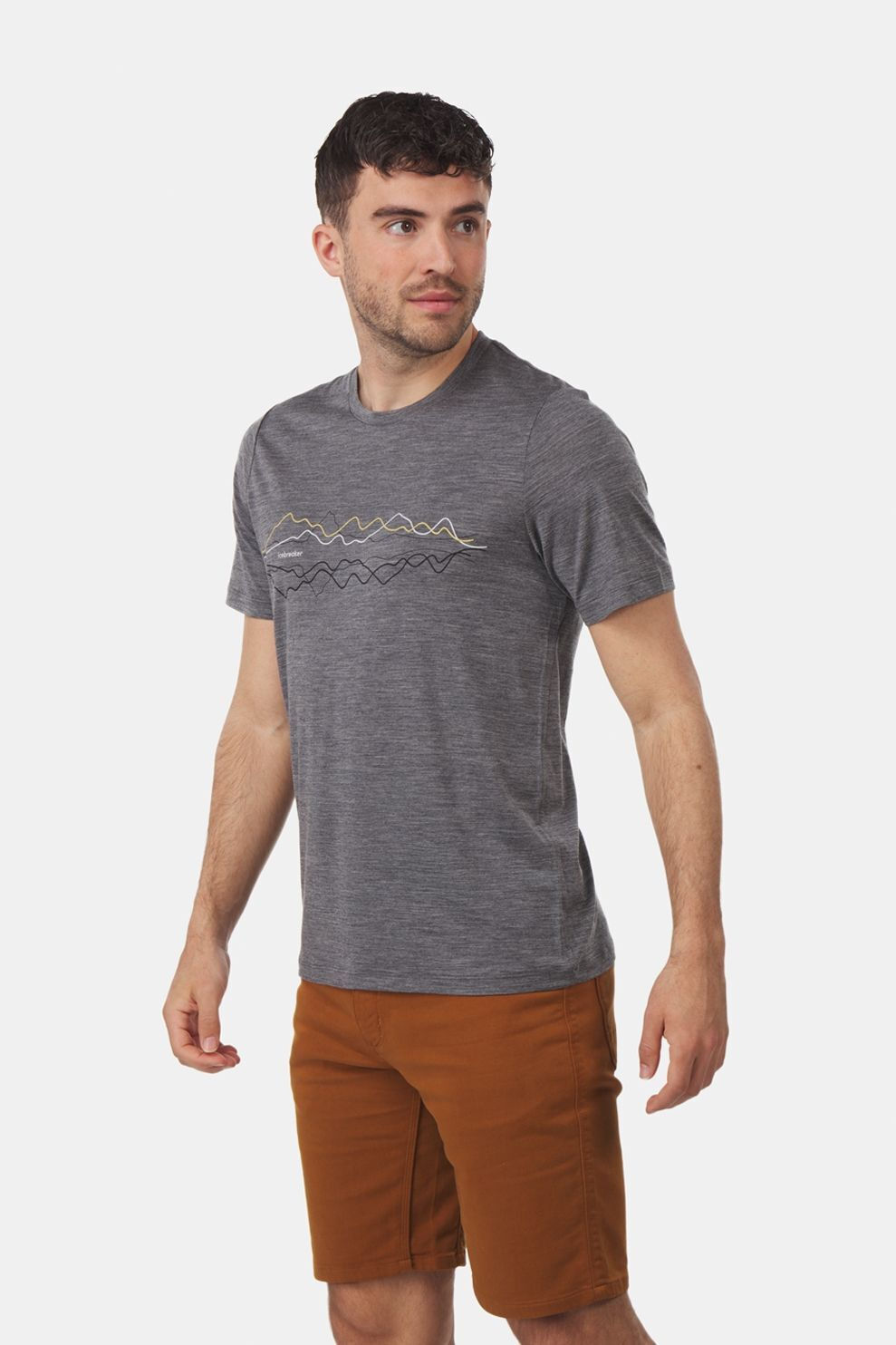 Bever Icebreaker tech lite ii icebreaker t-shirt middengrijs aanbieding