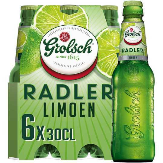 Coop Grolsch radler limoen bier fles 6 x 30 cl aanbieding