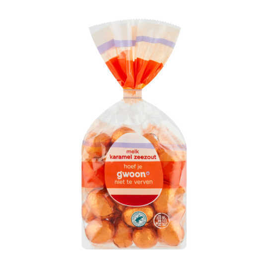 Coop G'woon eitjes melk karamel zeezout aanbieding