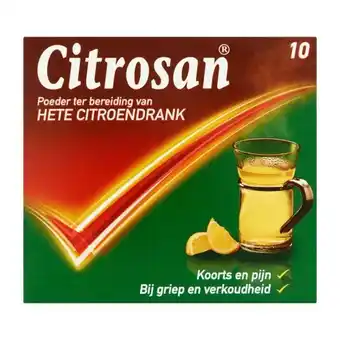 Coop Citrosan poeder voor hete citroendrank 15 sachets aanbieding