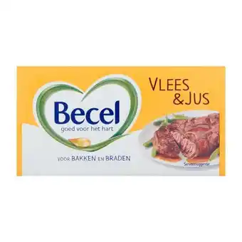 Coop Becel vlees & jus voor bakken & braden wikkel aanbieding