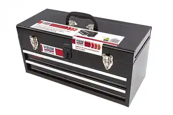 HBM Machines Hbm profi gereedschapskist, gereedschapskoffer met 2 laden aanbieding