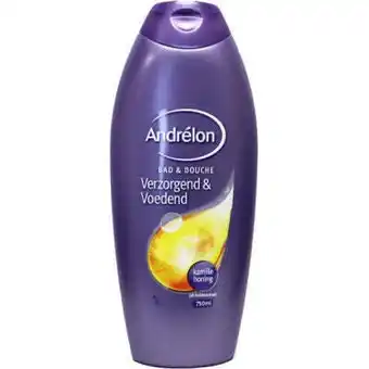 Vitamins Andrelon douche en bad verzorgend & voedend kamille/honing 750 ml aanbieding