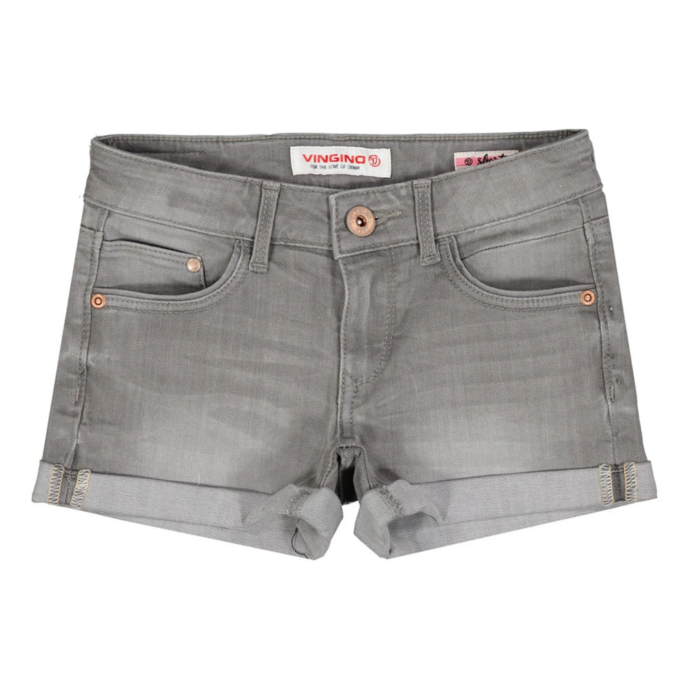 Kixx Online Vingino meisjes jeans short nooskgd46002/951 grijs aanbieding