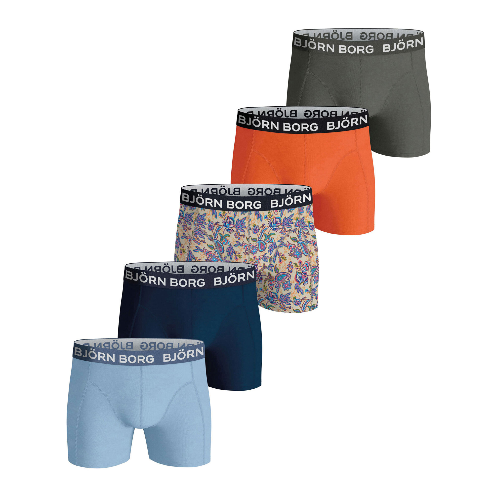 Plutosport Björn borg cotton stretch boxershorts heren (5-pack) aanbieding