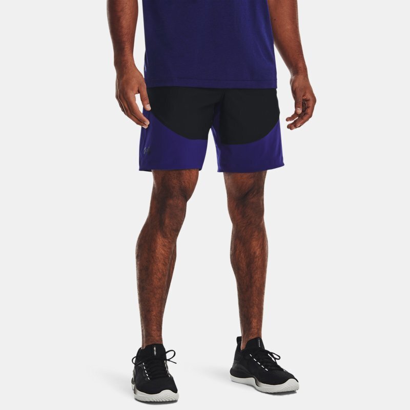 Under Armour Herenshorts under armour unstoppable hybrid zwart / sonar blauw / zwart l aanbieding