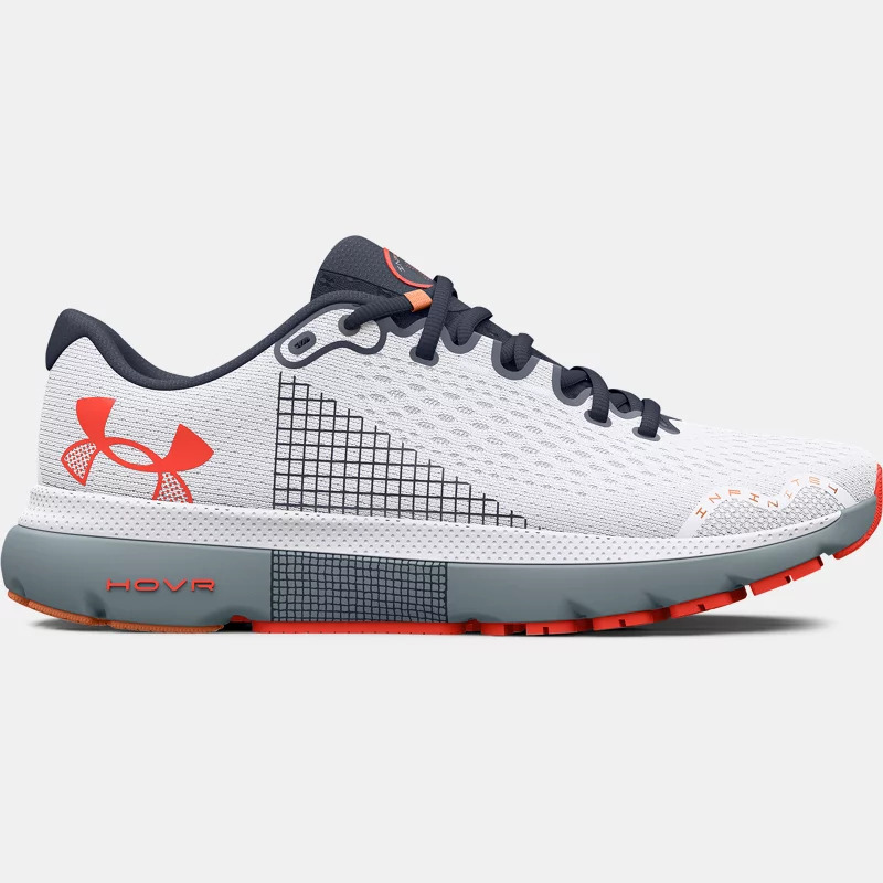 Under Armour Herenhardloopschoenen under armour hovr™ infinite 4 wit / harbor blauw / after burn 42 aanbieding