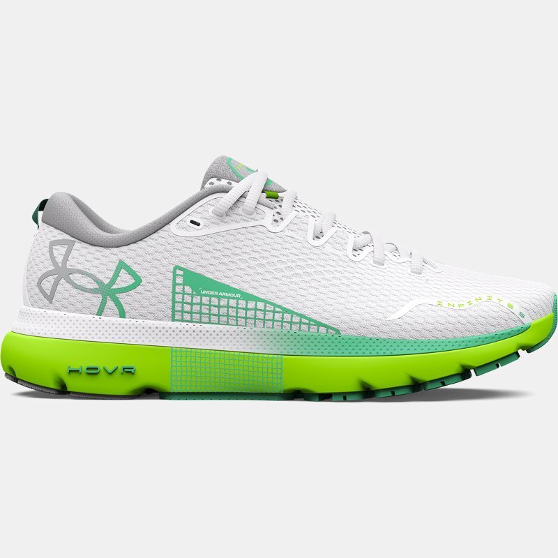 Under Armour Dameshardloopschoenen under armour hovr™ infinite 5 wit / lime surge / groente breeze 36.5 aanbieding