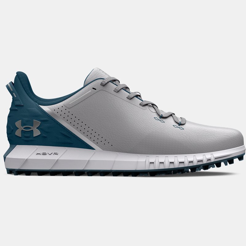 Under Armour Herengolfschoenen under armour hovr™ drive spikeless wide (e) halo grijs / static blauw / metalen zilver 43 aanbieding