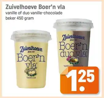 Lekker Makkelijk Zuivelhoeve boer'n vla vanille of duo vanille-chocolade 450 gram aanbieding