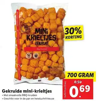 Lidl Gekruide mini-kruieltjes 700 gram aanbieding