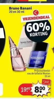 Kruidvat Bruno banani 20 en 30 ml aanbieding