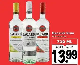 Vomar Voordeelmarkt Bacardi rum 700 ml aanbieding