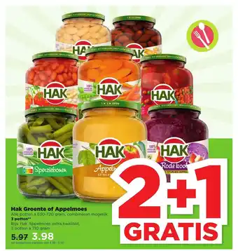 PLUS Hak Ggoente of appelmoes aanbieding