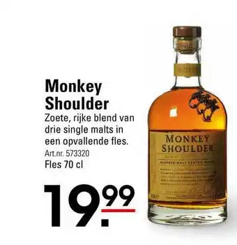 Sligro Monkey shoulder 70 cl aanbieding