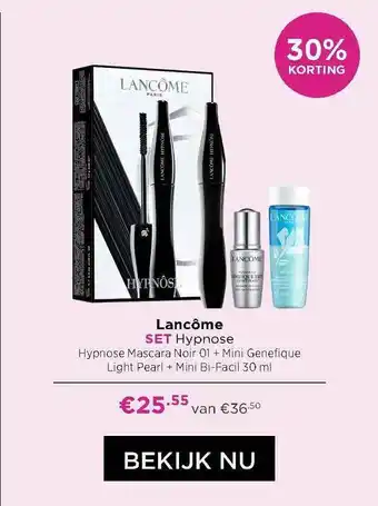 ICI Paris XL Lancôme hypnose mascara noir 01 + mini genefique light pearl + mini bi-facil 30 ml aanbieding