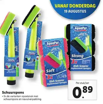 Lidl Aquapur schuurspons aanbieding