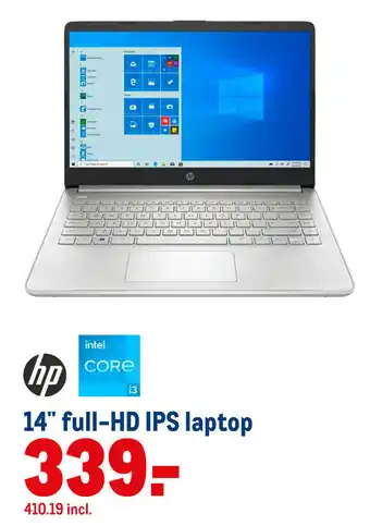 Makro HP Laptop 14" Full-HD IPS aanbieding