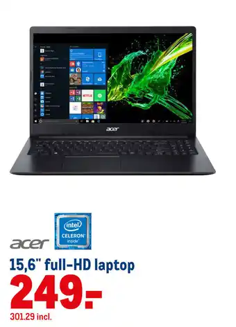 Makro ACER Laptop 15.6" Full-HD aanbieding