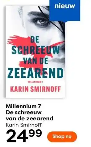 The Read Shop Millennium 7 de schreeuw van de zeearend - karin smirnoff aanbieding