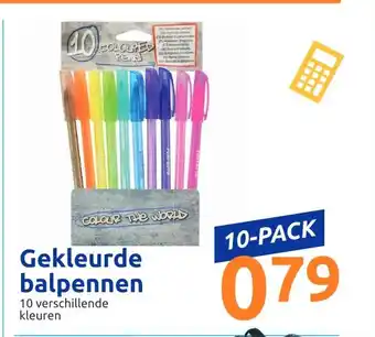 Action Gekleurde balpennen aanbieding