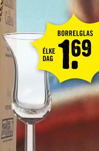 Dirck 3 BORRELGLAS aanbieding