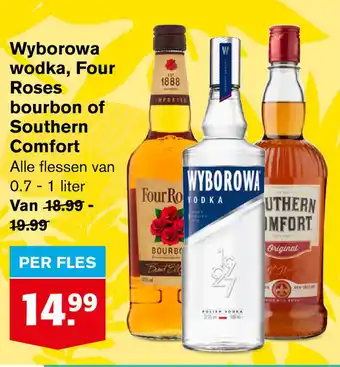 Hoogvliet Wyborowa wodka, Four Roses aanbieding