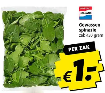 Boni Gewassen S spinazie aanbieding