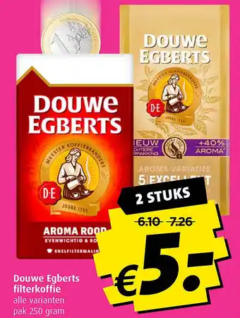 Boni Douwe Egberts filterkoffie aanbieding