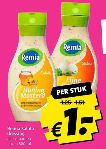 Boni Remia Salata dressing aanbieding