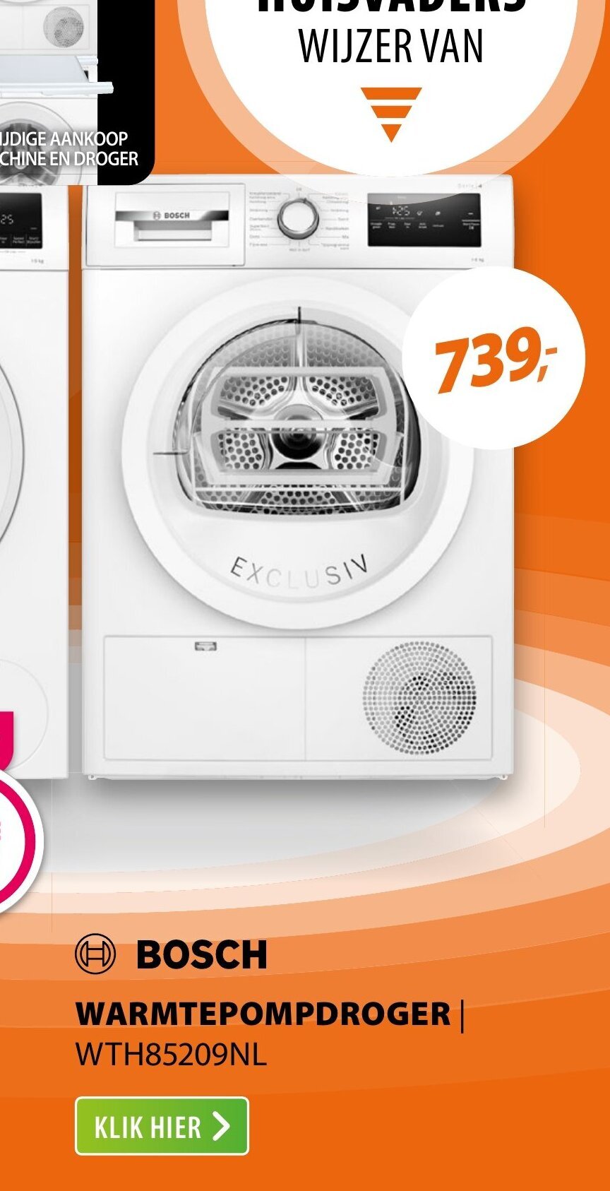 Expert WTH85209NL BOSCH WARMTEPOMPDROGER aanbieding