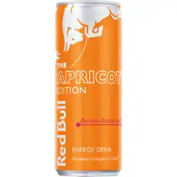 Jumbo Red bull energy drink abrikoos-aardbei 250ml aanbieding