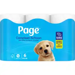 Jumbo Page compleet schoon toiletpapier 6-rollen aanbieding