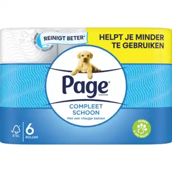 Jumbo Page compleet schoon toiletpapier 6-rollen aanbieding