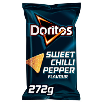 Jumbo Doritos sweet chilli pepper tortilla chips 272gr aanbieding