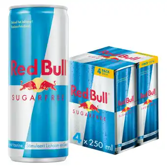 Jumbo Red bull energy drink suikervrij 4 x 250ml aanbieding