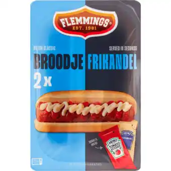 Jumbo Flemmings broodje frikandel dutch classic 2 stuks 217, 5g aanbieding