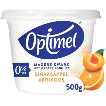 Jumbo Optimel magere kwark sinaasappel abrikoos 500g aanbieding