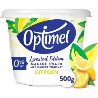 Jumbo Optimel magere kwark limited edition citroen 0% vet 500g aanbieding