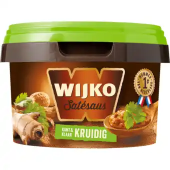 Jumbo Wijko satésaus kruidig kant en klaar 250g aanbieding