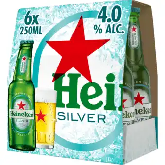 Jumbo Heineken silver bier draaidop fles 6 x 250ml aanbieding