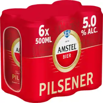 Jumbo Amstel pilsener bier blik 6 x 500ml aanbieding