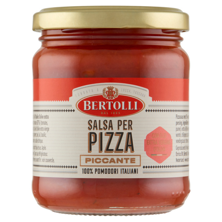 Bertolli salsa per pizza piccante 180g aanbieding bij Jumbo